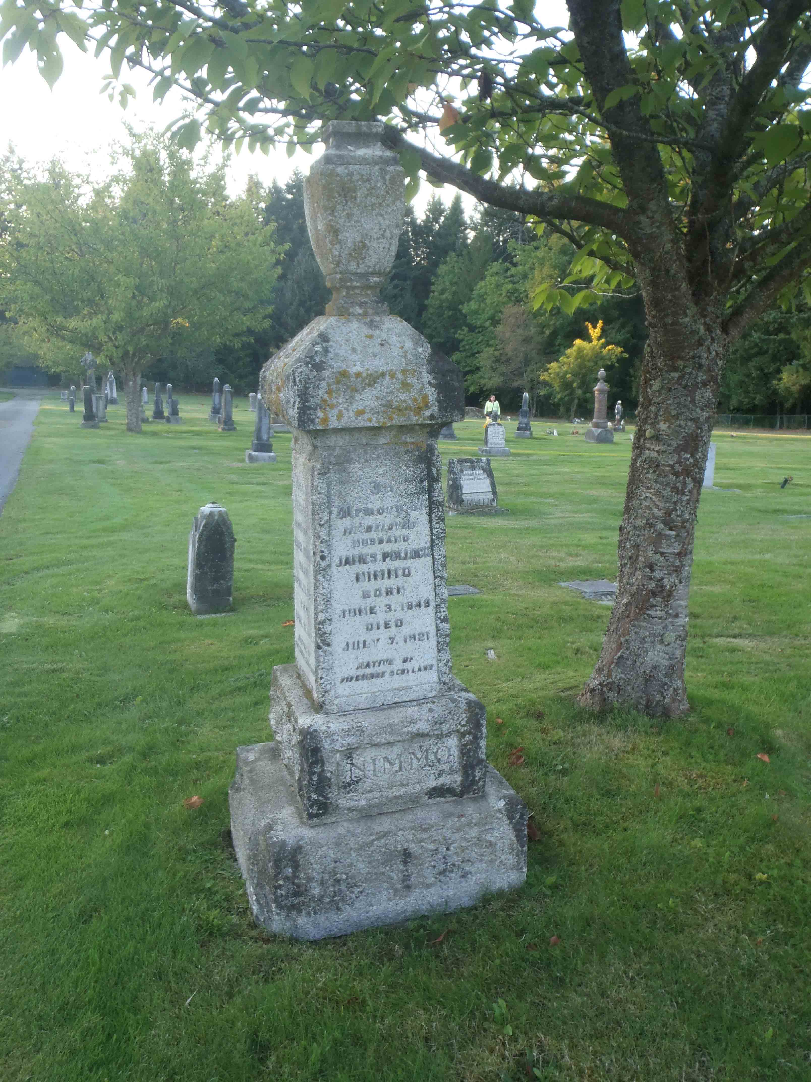 Nimmo family gravestone, Ladysmith cemetery